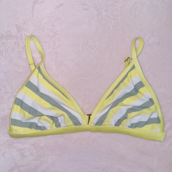 Kona Sol Multicolor Stripe Halter Bikini Top size large - Picture 1 of 4